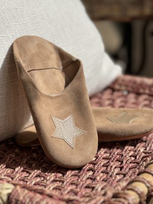 Babouches Etoile – enfant, camel