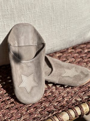 Babouches Etoile – enfant, gris