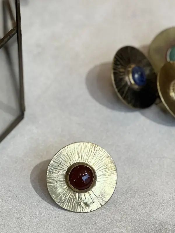 Bague Grand Soleil – Bronze, Cornaline – Image 2