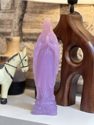 Vierge Notre-Dame en cire – parme