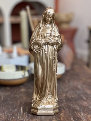 Sainte Rita en cire – or jaune