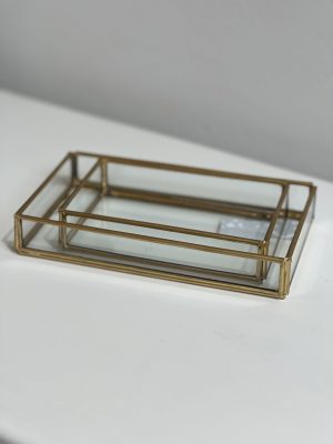 Boite en verre – M, laiton