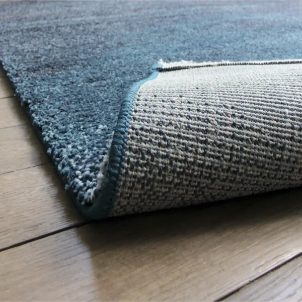 Tapis bleu tie and dye polypropylèene 160x230cm dégradé