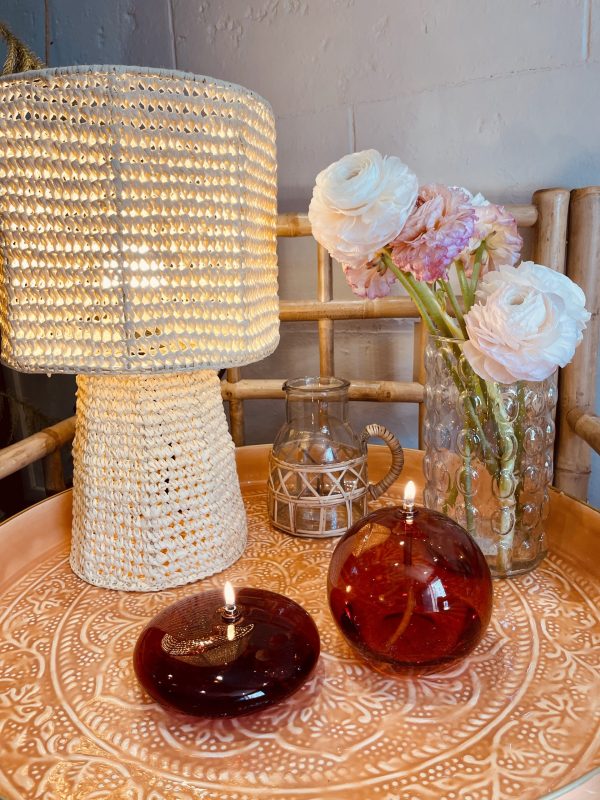 Lampe à huile Sphère – ambre foncé, XL – Image 2