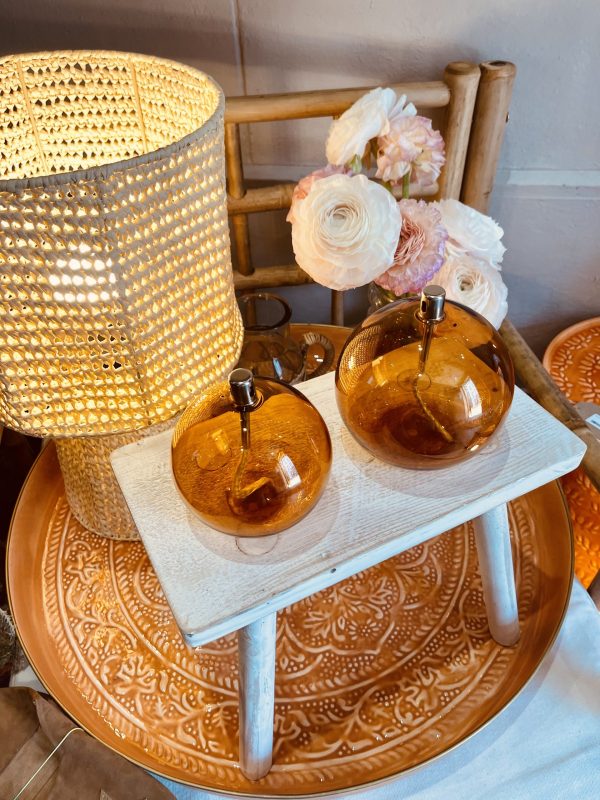 Lampe à huile Sphère – ambre, XL – Image 3