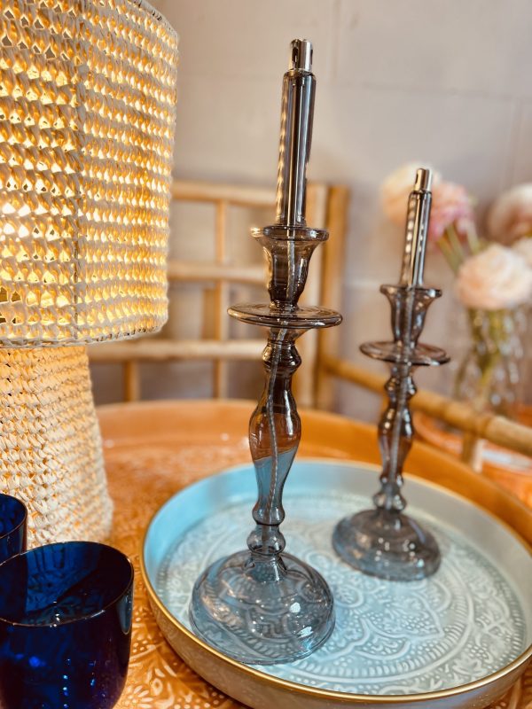 Lampe à huile Chandelier – gris fumé, L N7 – Image 3