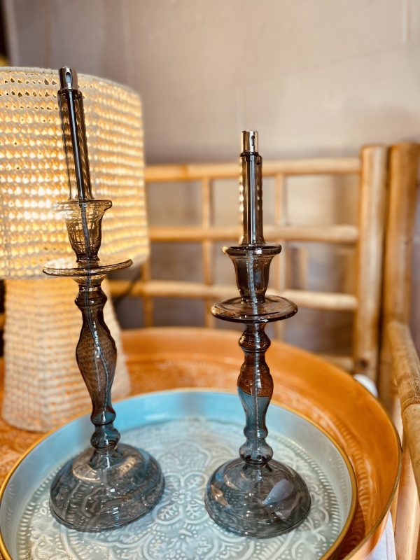 Lampe à huile Chandelier – gris fumé, S N7