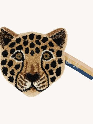 Tapis tête léopard Loony