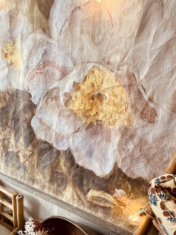 toile murale grand magnolia