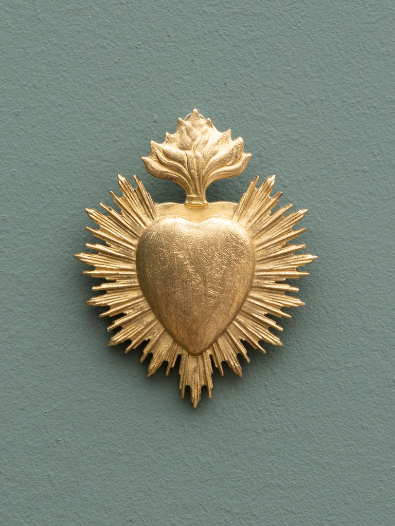 petit ex-voto resine dorée