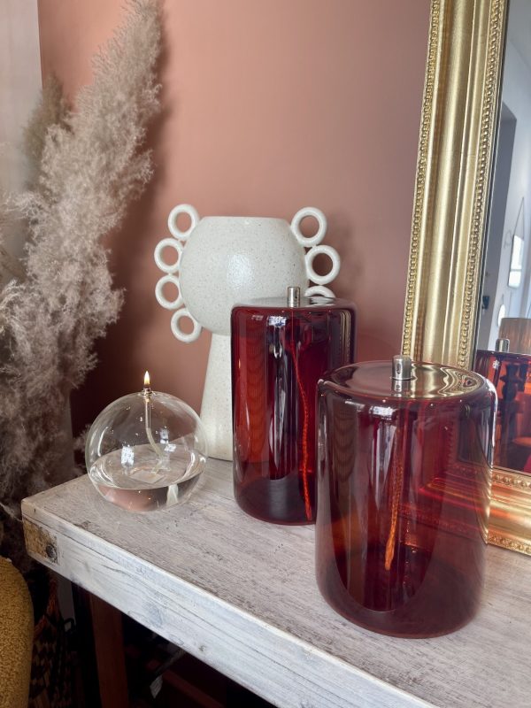Lampe à huile Cylindre – ambre foncé, TM – Image 2