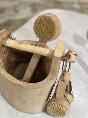 Brosse de bain Inu – hêtre, 33cm