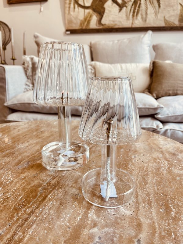 Lampe à huile Dining – striée, S