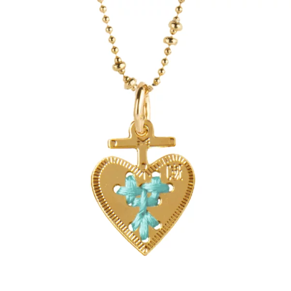coeur-or-turquoise