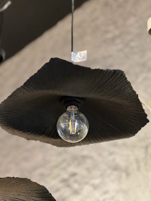 Suspension Flower – Papier de coton, noir, taille S