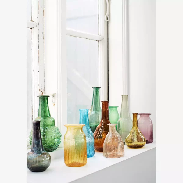 Petit vase – verre recyclé, vert – Image 3