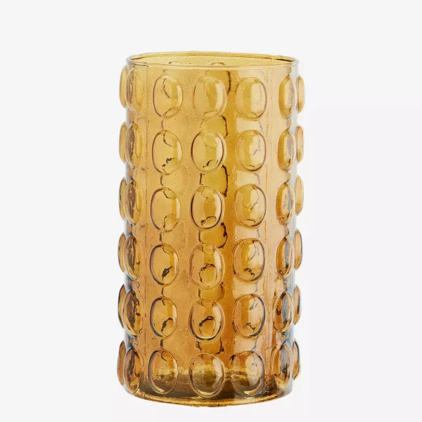 Grand Vase Bubble – verre, ambre – Image 2
