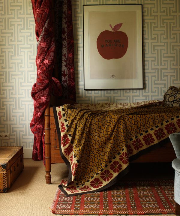 Nappe, tissu imprimé indien Erin - 220 x 140 cm