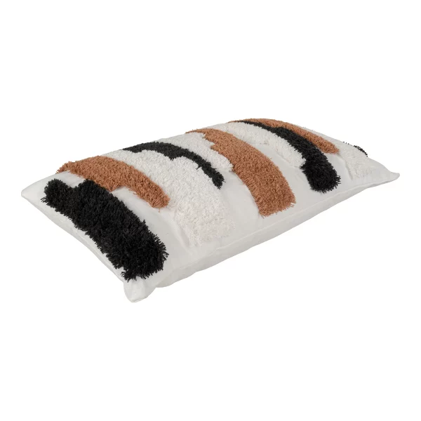 Coussin Sagres - marron, noir, blanc, 30x50cm – Image 4