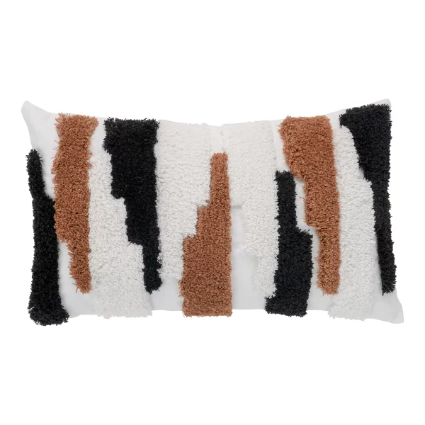 Coussin Sagres - marron, noir, blanc, 30x50cm – Image 2