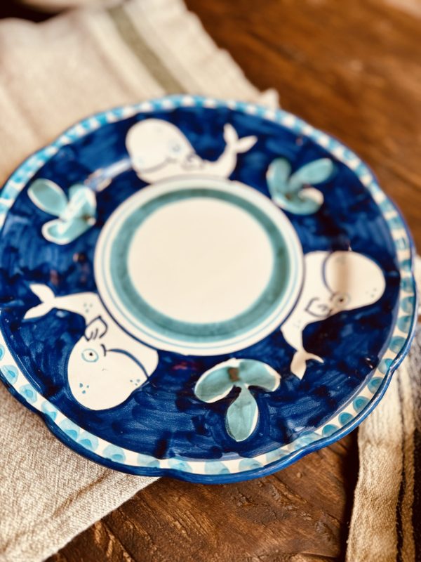 Assiette à dîner Amalfi - bleu foncé