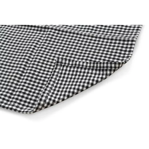 Serviette de table Brigitte - vichy, noir 40x40cm – Image 4