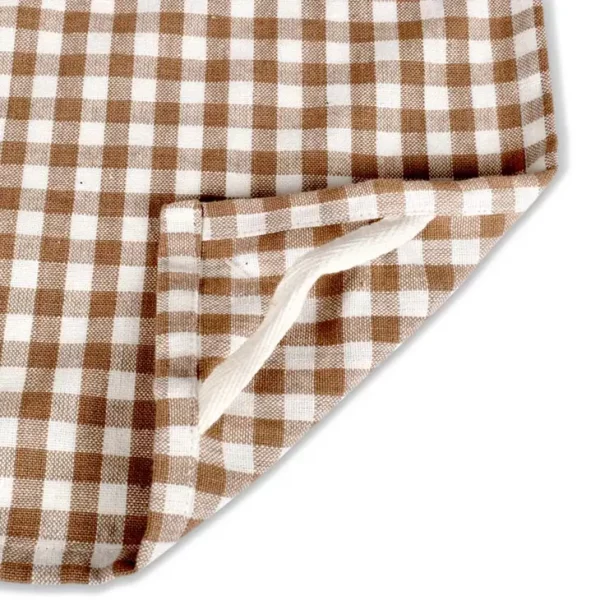 Torchon Juliette Vichy  - carreaux,sable – Image 2