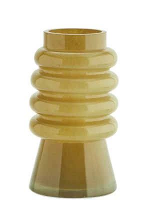 Vase en verre –  jaune