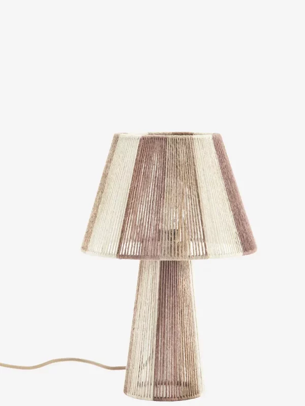 Lampe de table - jute, marron, blanc – Image 6