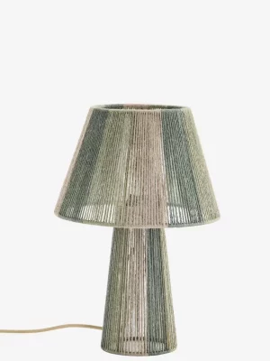 Lampe de table – jute, vert, naturel