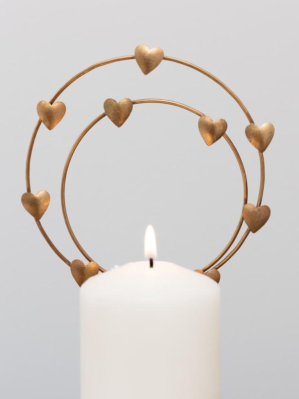 Décoration de bougie Auréole de cœurs – Image 5