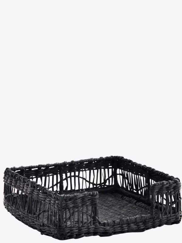 Porte serviette - jonc de mer, noir – Image 2
