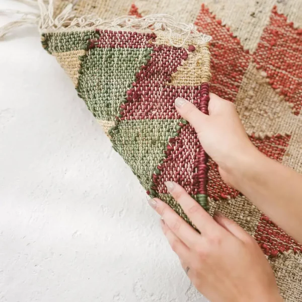 Tapis géométrique Punja - jute 140x200 cm – Image 2