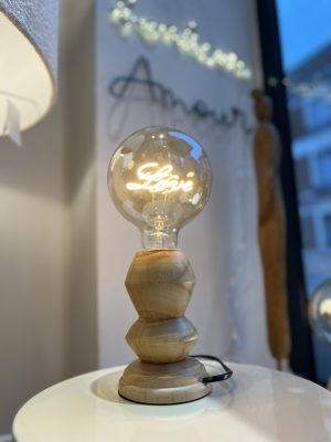 Pied de lampe Diabolo –  Bois