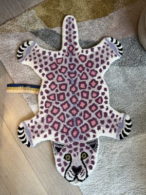 Petit tapis Léopard Lilly – violet