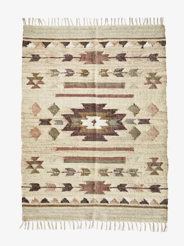Tapis géométrique - jute 120x180 cm