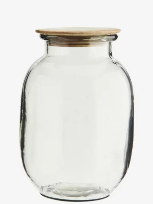 Grand pot en verre avec couvercle – 18x28cm