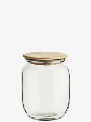 Petit pot en verre avec couvercle – 13x17cm