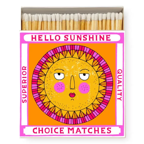 Boîte d'allumettes "Hello sunshine" – 100 allumettes