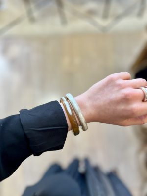 Bracelet en corne – naturel, 1cm
