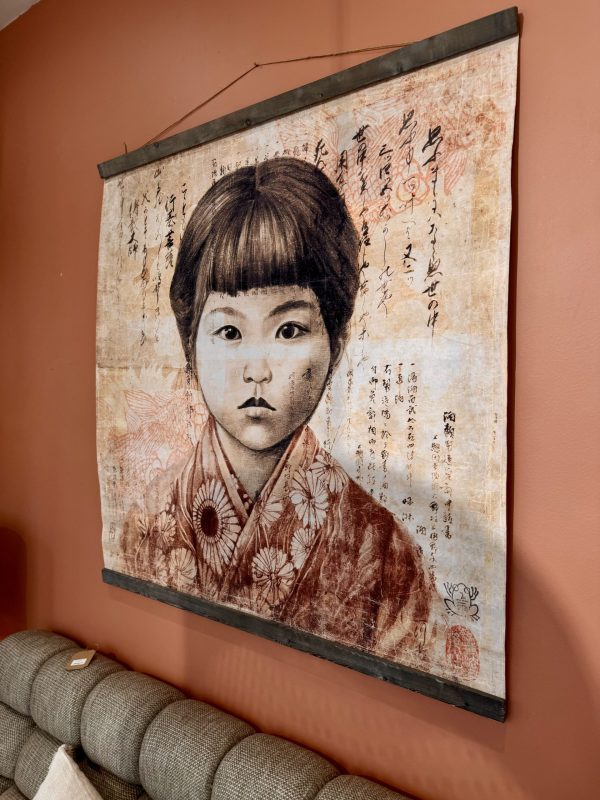 Toile "Keiko aux poissons"– Collection Stephanie Ledoux