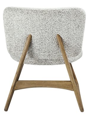 Fauteuil LINA – bouclettes, gris