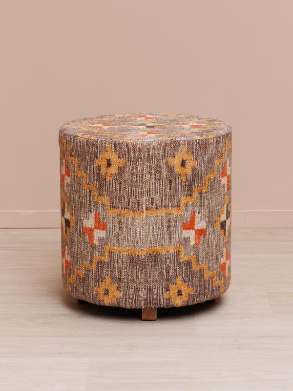 Pouf Klimt Kilim - marron, orange – Image 2