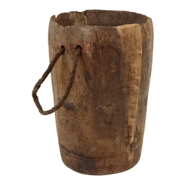 Pot à lait vintage - Bois, marron – Image 3