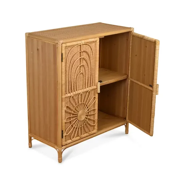 Commode Marguerite - rotin, bambou – Image 3