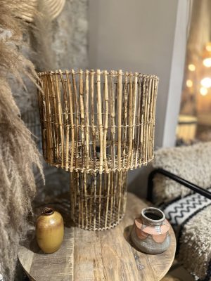 Lampe de chevet – rotin