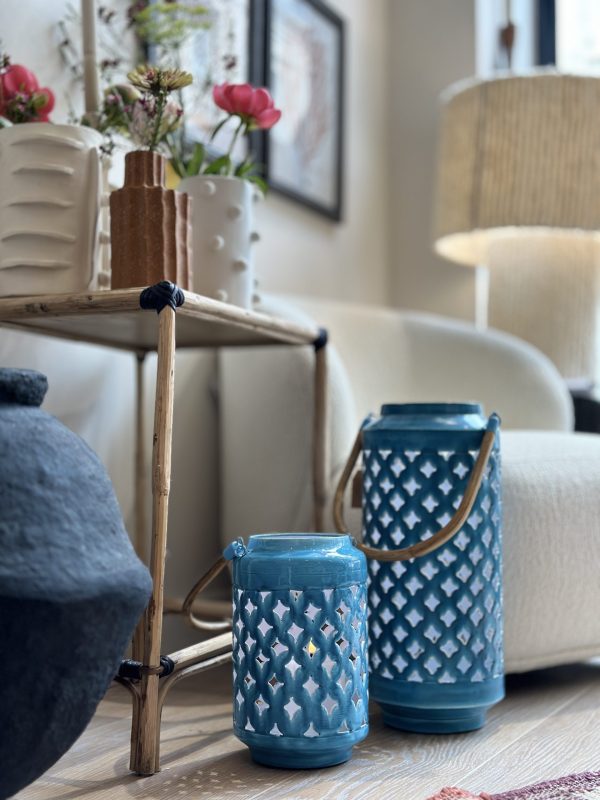 Lanterne Oslo - bleu, petit modèle
