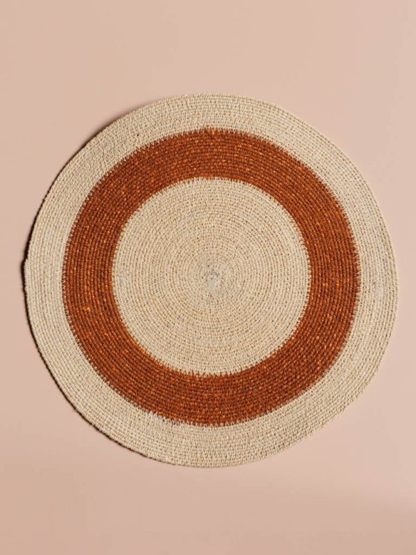Set de table - terracotta, rond