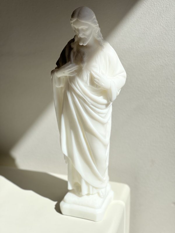 Sacre coeur en cire – blanc