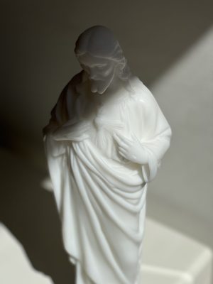 Sacre coeur en cire – blanc